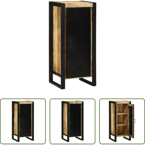 vidaXL Almacenamiento de baño -  Mueble de Cuarto de Baño Marrón Madera de mango maciza