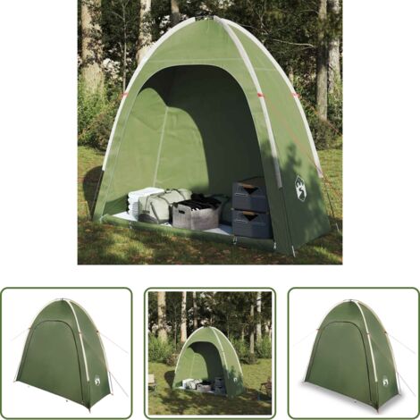 vidaXL Almacenamiento de campaña -  Tienda de almacenamiento impermeable verde