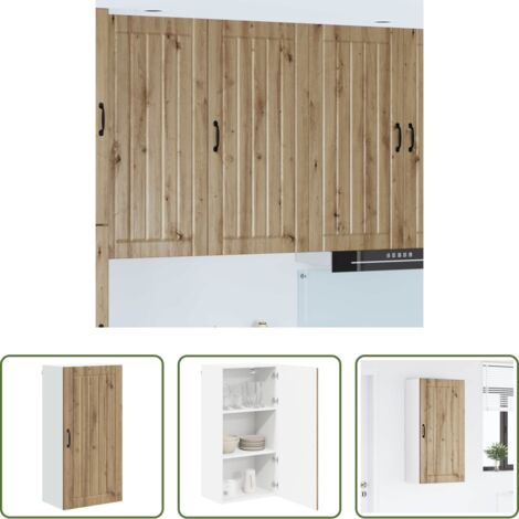 vidaXL Almacenamiento de cocina -  Mueble de Cocina Roble artesanal 50 x 31 x 100 cm