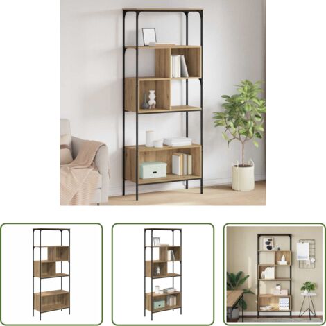 vidaXL Almacenamiento en casa -  Estantería Roble artesanal 76 x 33 x 188,5 cm