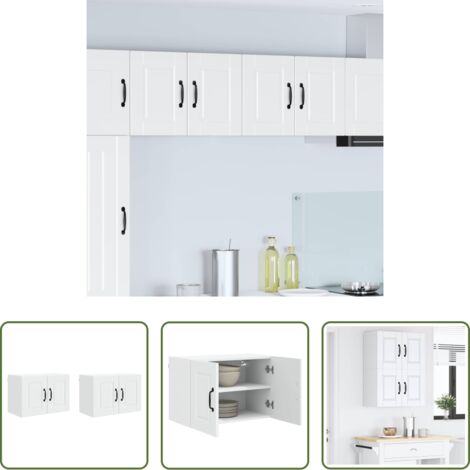 vidaXL Almacenamiento en cocina -  Mueble de Cocina 2 pcs 60 x 31 x 40 cm Madera de ingeniería