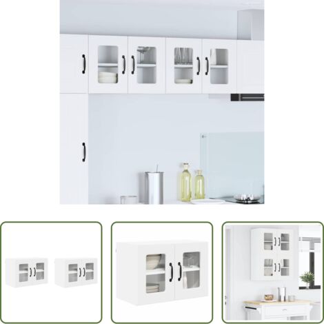 vidaXL Almacenamiento en cocina -  Mueble de Cocina 2 pcs 60 x 31 x 40 cm Madera de ingeniería