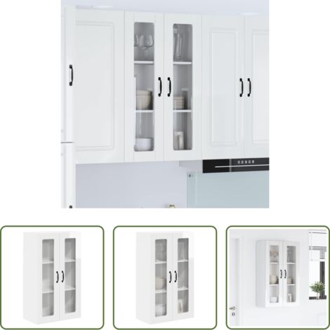 vidaXL Almacenamiento en cocina -  Mueble de Cocina con estante brillante 60 x 31 x 100 cm