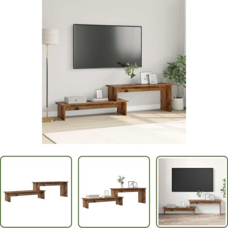 vidaXL Almacenamiento en sala -  Conjunto de mueble de TV Madera Vieja 180 x 30 x 43 cm