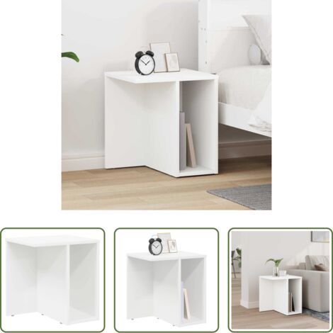 vidaXL Almacenamiento -  Mesa Auxiliar 37 x 32 x 40 cm Madera de ingeniería