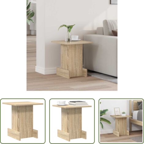 vidaXL Almacenamiento -  Mesa Auxiliar Roble Sonoma 35,5 x 35 x 40 cm