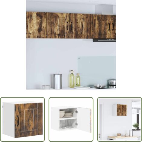 vidaXL Almacenamiento -  Mueble de Cocina Roble ahumado 40 x 31 x 40 cm