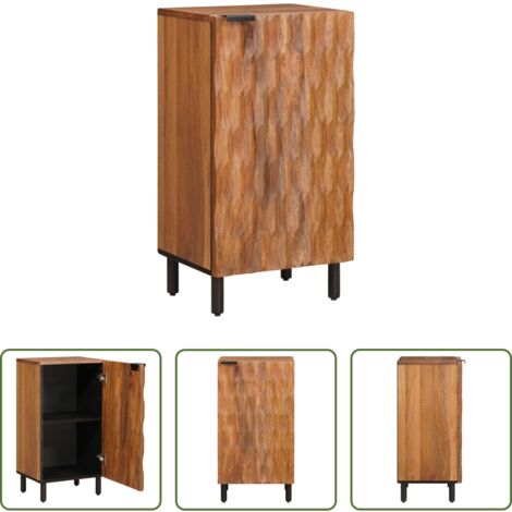 vidaXL Aparador con puerta -  Aparador con puerta Acabado de Acacia Marrón 40 x 33 x 75 cm
