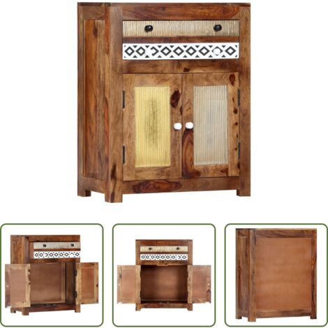vidaXL Aparador de acacia macizo -  Aparador de madera maciza de acacia 60x30x75 cm