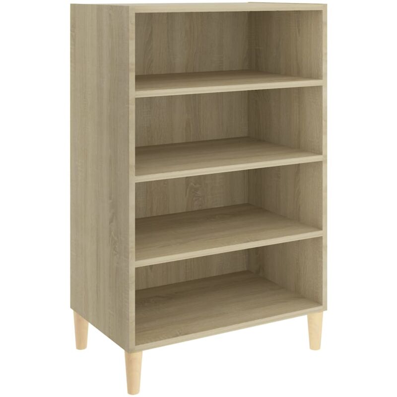 

vidaXL Aparador de aglomerado 57x35x90 cm color roble Sonoma - Marrón