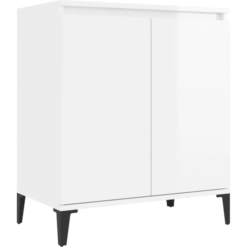 

Aparador de aglomerado 60x35x70 cm blanco brillante - Blanco - Vidaxl