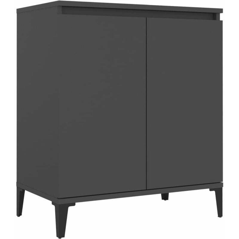 

Aparador de aglomerado 60x35x70 cm gris - Gris - Vidaxl