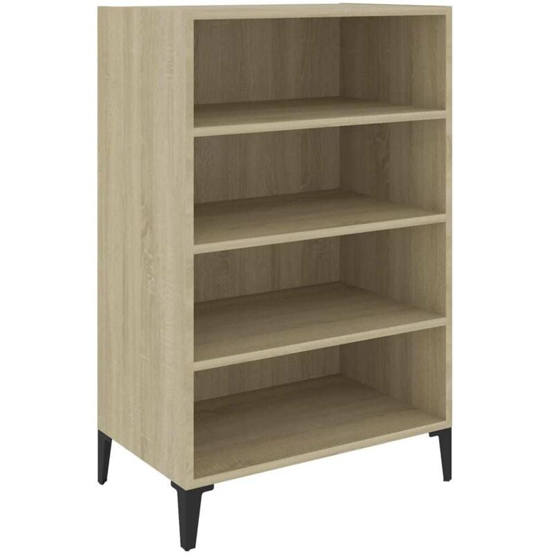 

vidaXL Aparador de aglomerado 57x35x90 cm color roble Sonoma - Marrón