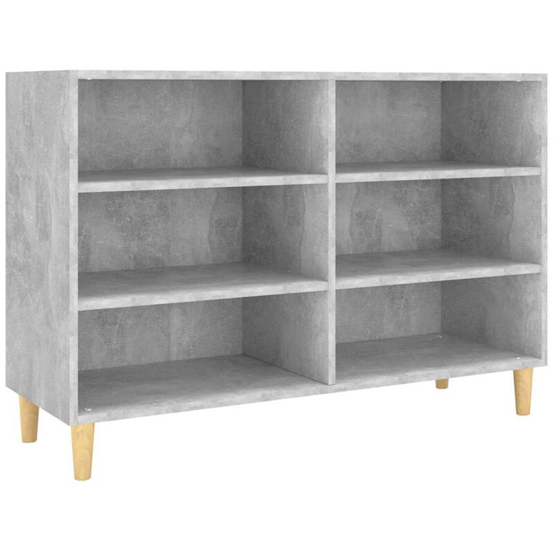 

vidaXL Aparador de aglomerado 103,5x35x70 cm gris hormigón - Gris