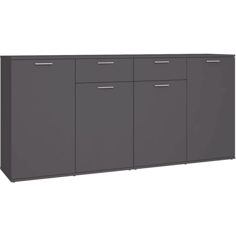 

Aparador de aglomerado gris 160x36x75 cm - Gris - Vidaxl