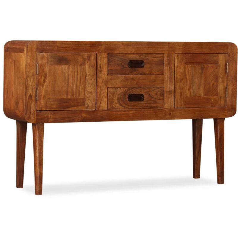 

Aparador de madera maciza con acabado de Sheesham 120x30x75cm - Marrón - Vidaxl