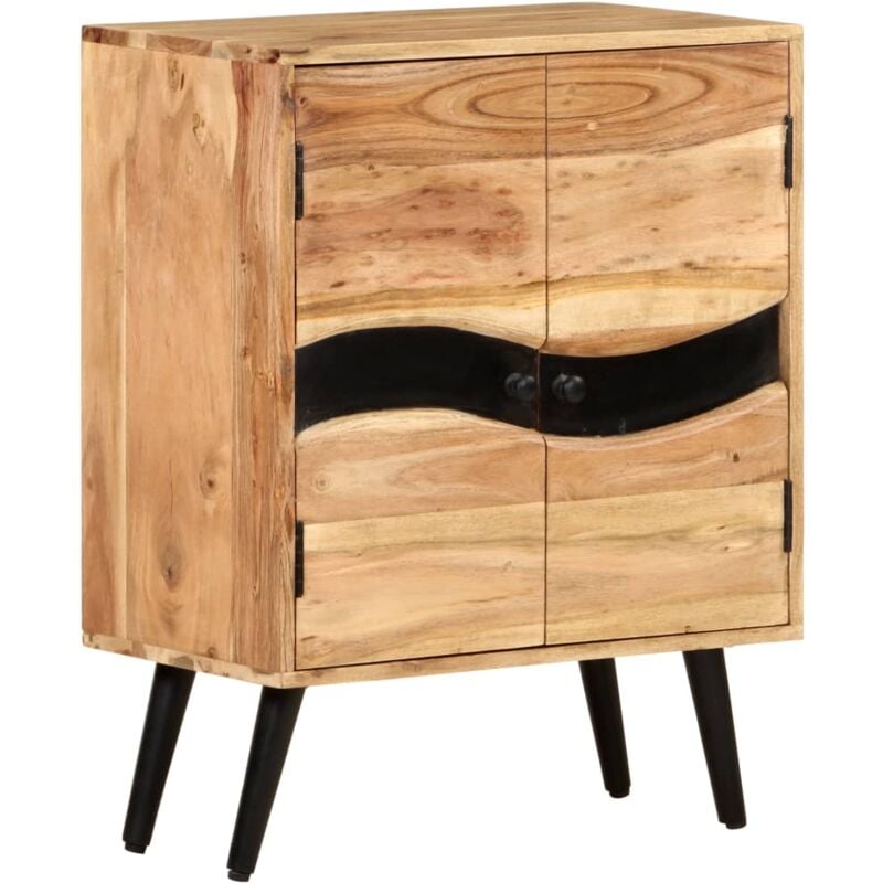 

vidaXL Aparador de madera maciza de acacia 57x34x75 cm - Verde
