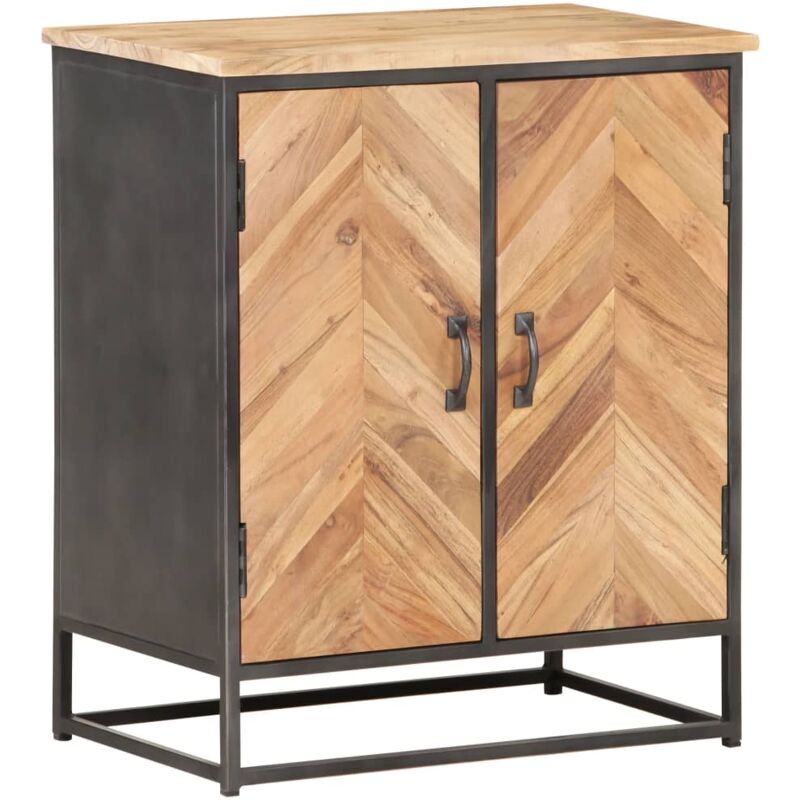 

vidaXL Aparador de madera maciza de acacia 60x35x70 cm - Marrón