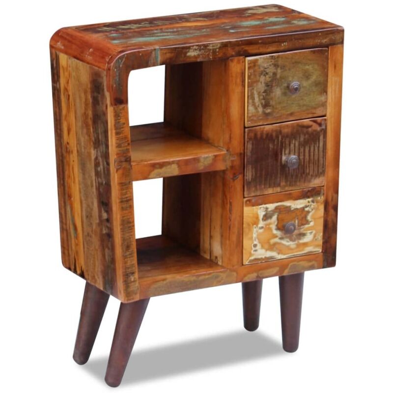 

Aparador de madera maciza reciclada 60x30x80 cm - Marrón - Vidaxl