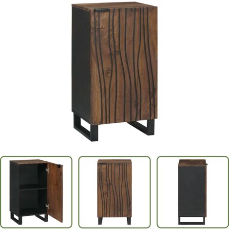 vidaXL Aparador rústico -  Aparador Marrón 40 x 33 x 75 cm madera maciza de mango
