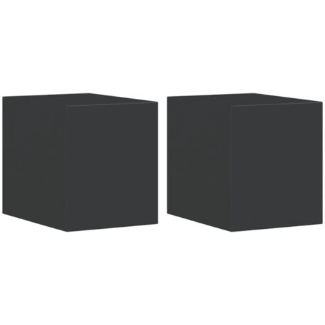 vidaXL Applique da Parete per Esterni 2 pz Nere Alluminio Pressofuso