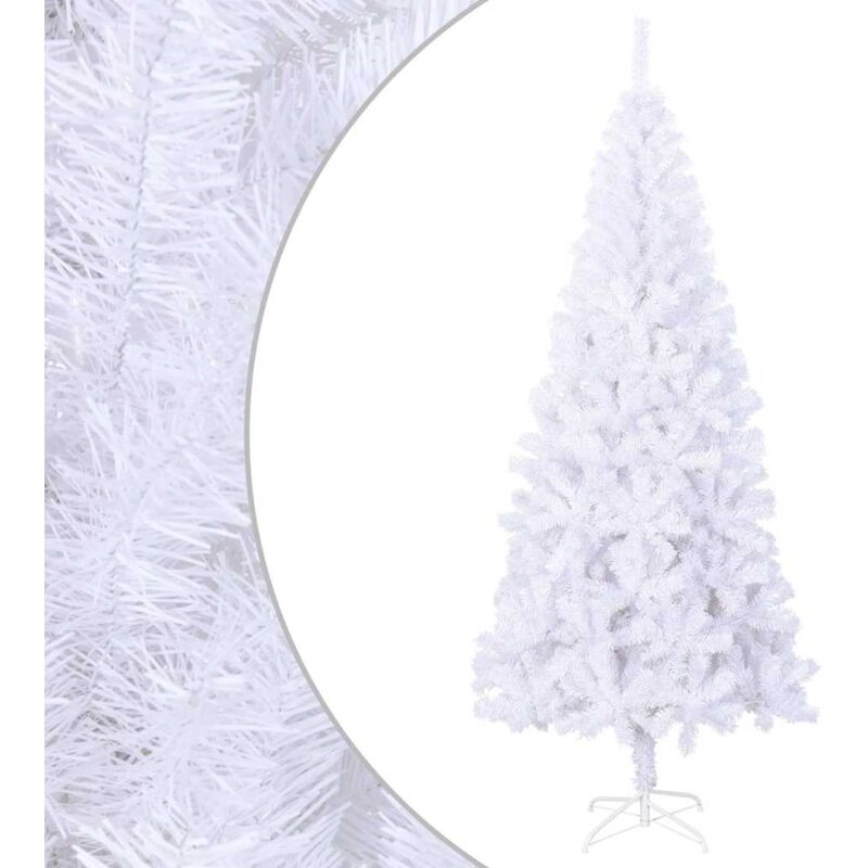

Árbol de Navidad artificial L 240 cm blanco - Blanco - Vidaxl