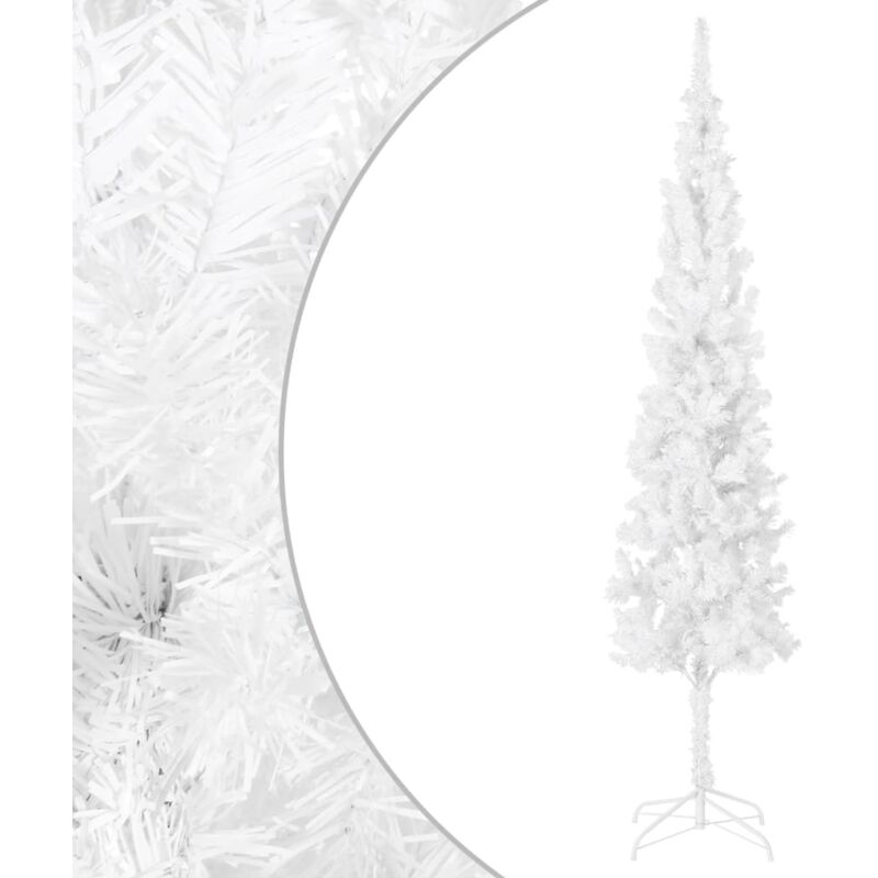 

Árbol de Navidad delgado blanco 210 cm - Vidaxl