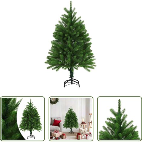 vidaXL Árbol de Navidad realista -  Árbol de Navidad artificial hojas realistas verde 120 cm