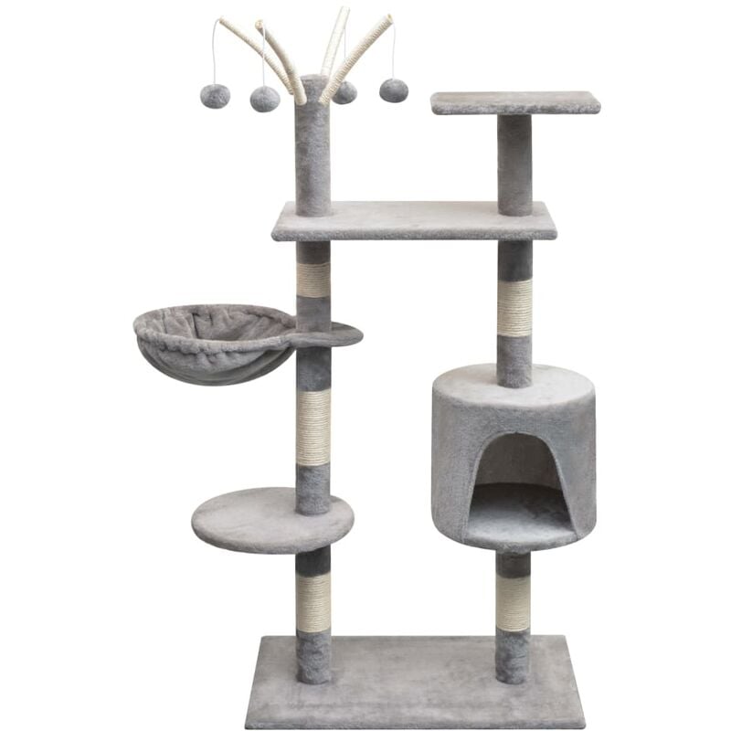 Vidaxl - Arbre à chat avec griffoirs en sisal 125 cm Gris