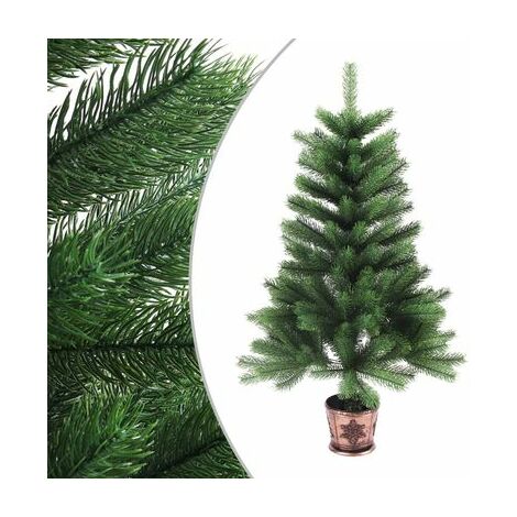 Sapin de Noël artificiel vert enneigé blanc Blooming - Arbre pour  décoration de Noël avec support métalliqueSapin de Noël artificiel vert  enneigé