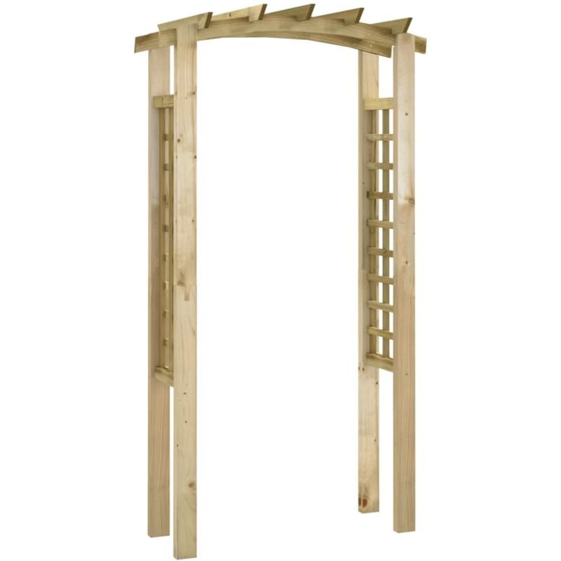 Arche en treillis 110x60x210 cm Bois de pin massif imprégné Vidaxl