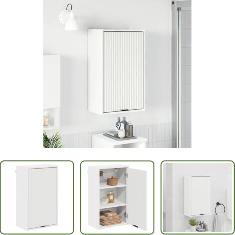 vidaXL Archiviazione bagno -  Mobile da Bagno Montaggio a parete Bianco 39 x 23,5 x 65 cm