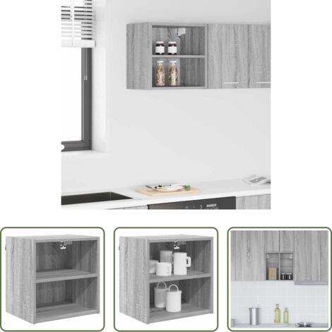 vidaXL Archiviazione cucina -  Armadio pensile Grigio Sonoma 40 x 29,5 x 40 cm