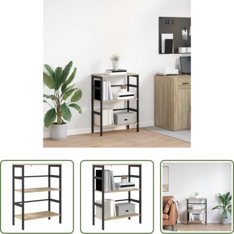 vidaXL Archiviazione -  Libreria Rovere Sonoma 60 x 29,5 x 81 cm Legno multistrato