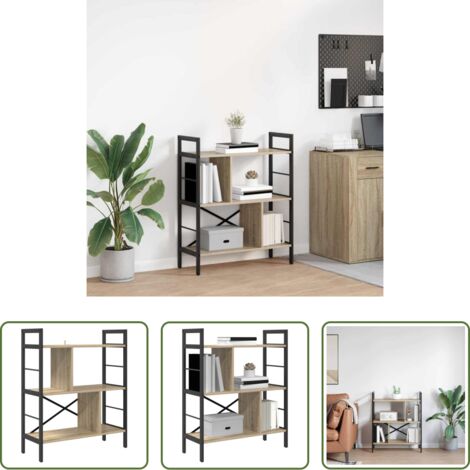 vidaXL Archiviazione -  Libreria Rovere Sonoma 75 x 30 x 91 cm Legno multistrato