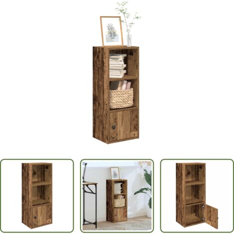 vidaXL Archiviazione libri -  Libreria Legno Vecchio 31x24x77 cm in Legno Multistrato