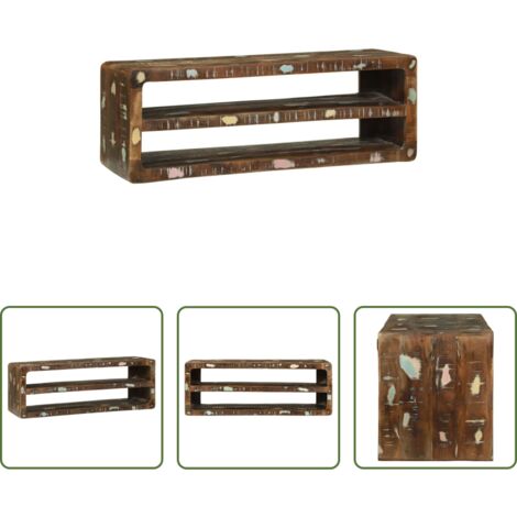 vidaXL Archiviazione -  Mobile TV 100 x 32 x 36 cm Legno massello di recupero