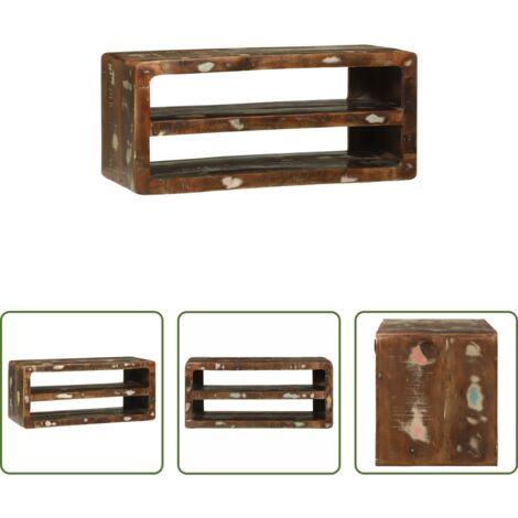 vidaXL Archiviazione -  Mobile TV 80 x 32 x 36 cm Legno massello di recupero