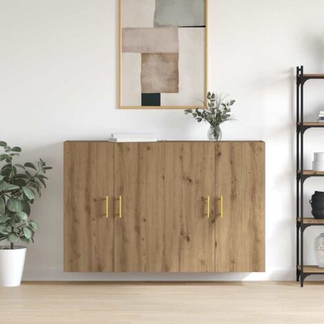 vidaXL Armadi da Muro 2 pcs rovere artigianale 69.5 x 34 x 90 cm