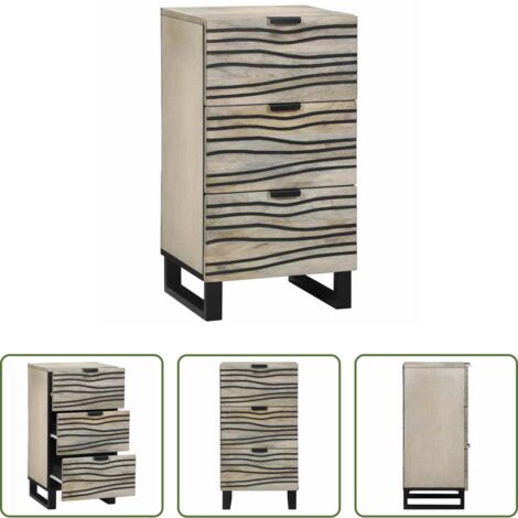 vidaXL Armadi in legno -  Armadi e Supporti per Storage di Media Bianco e Nero