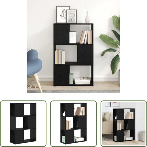 vidaXL Armadi in legno multistrato -  Set mobile TV Nero 60 x 24 x 94,5 cm Legno multistrato