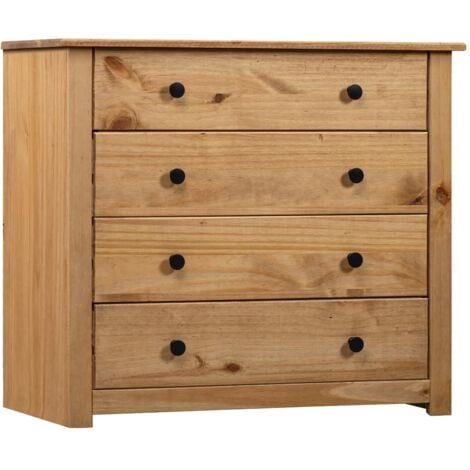 vidaXL Armadietto 80x40x73 cm in Legno di Pino Modello Panama