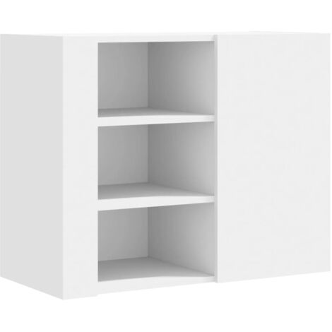 vidaXL Armadietto a Muro Bianco 75x35x60 cm in Truciolato