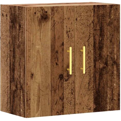 Armadietto A Muro Nero 60x31x60 Cm In Legno Multistrato - Mobile Pensile Per Casa, Ufficio O Cucina - Foto 8