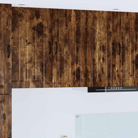 vidaXL Armadietto a muro LUCCA Rovere Fumo 40 x 31 x 80 cm