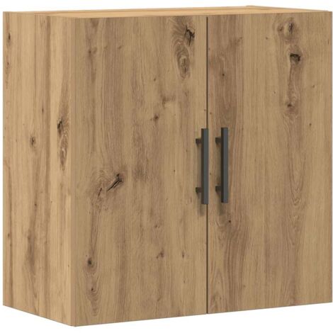 vidaXL Armadietto a muro rovere artigianale 60 x 31 x 60 cm