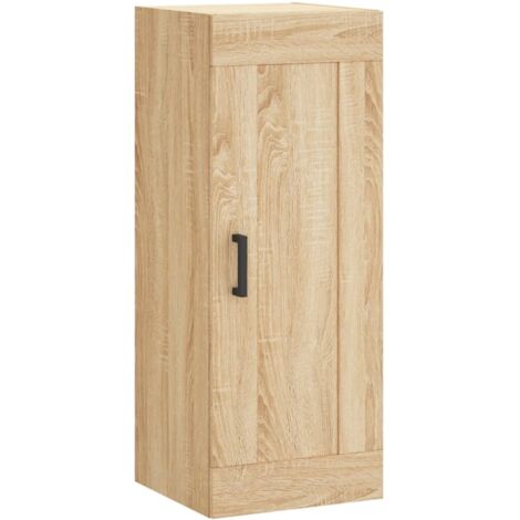 vidaXL Armadietto a Muro Rovere Sonoma 34,5x34x90 cm Legno Multistrato