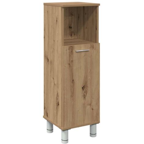 vidaXL Armadietto Bagno Artigianale 30x30x95 cm in Legno Multistrato