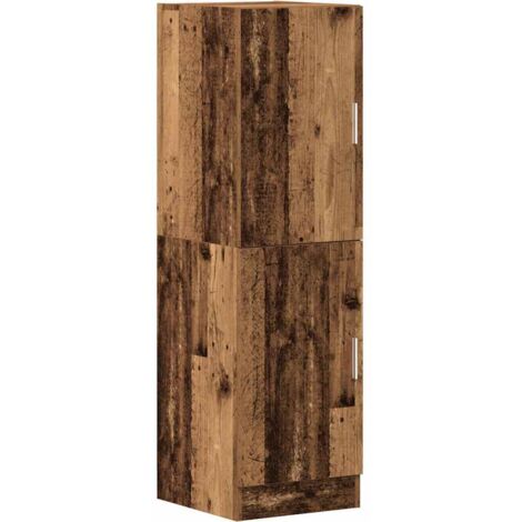 vidaXL Armadietto Cucina Legno Antico 38x41,5x131,5 cm in Legno