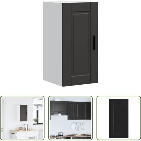 vidaXL Armadietto da cucina -  Pensile da Cucina Porto Nero in Legno Multistrato